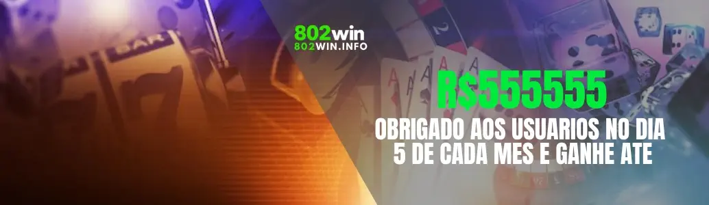 Promoções 802win com bônus organizados e informações claras para jogadores